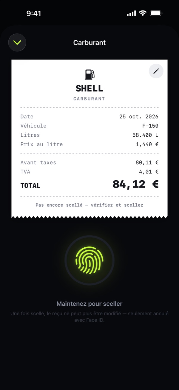 Scellez vos tickets. Aucune modif par erreur.