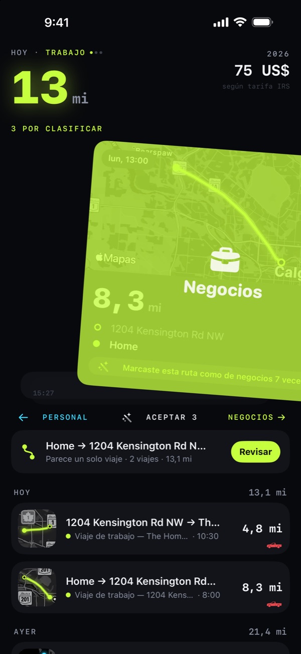 Desliza a la derecha. Es trabajo.